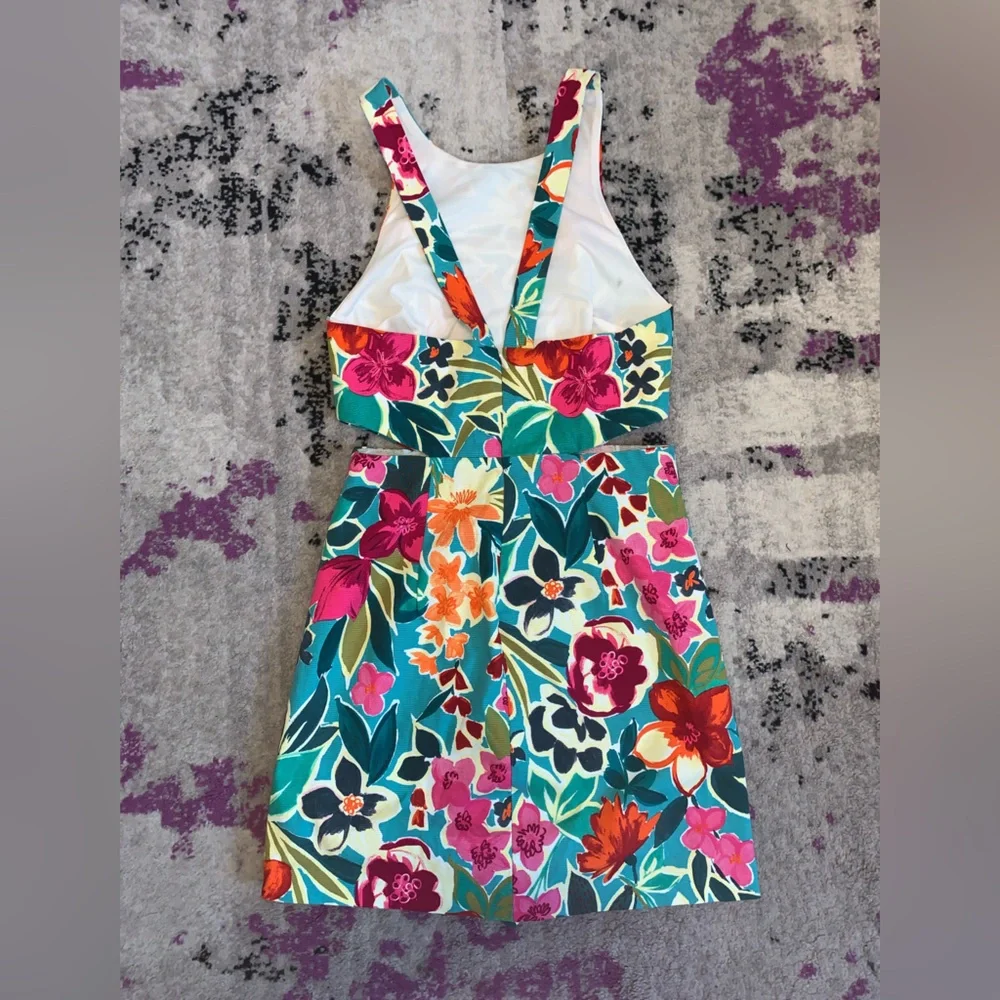 Zara vibrant floral skort romper! - Picture 4 of 4